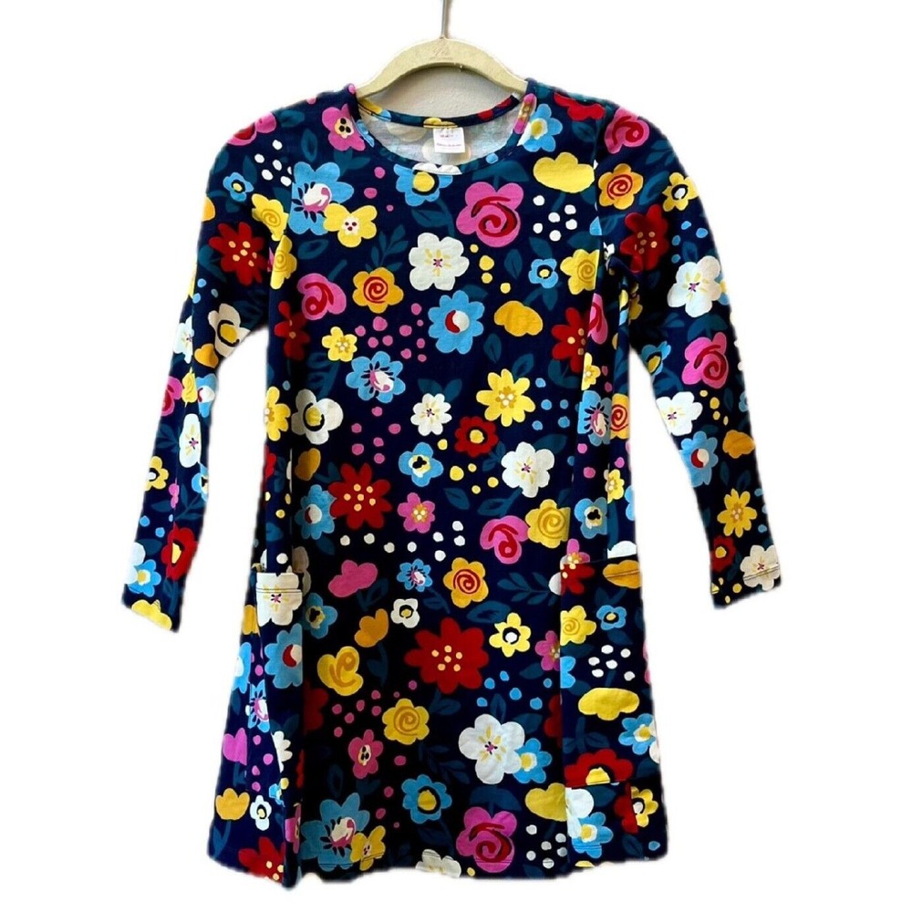 Hanna Andersson Floral dress Long Sleeve 140 NEW NWT! Size 140 US 10